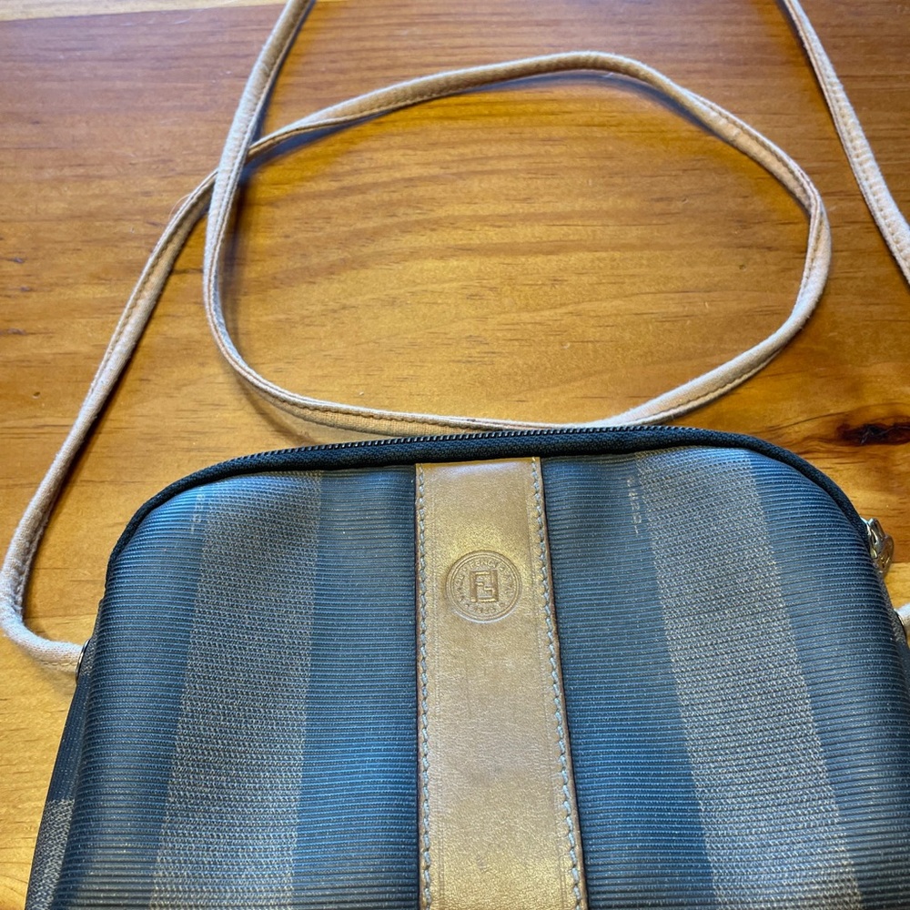 Vintage Authentic Fendi Signature Small Handbag